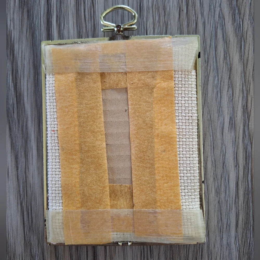 Framed Vintage‎ Cross Stick Turtle And Snail - Picture 2 of 4